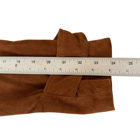 Banana Republic Womens Brown Suede Double-Breasted Trench Coat M NWT MSRP $698 - Picture 15 of 15